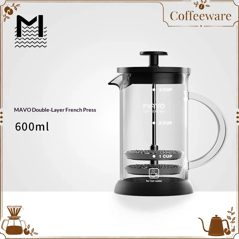 Coffee And Tea Filter - MAVO French Press Kahve Makinesi Çift