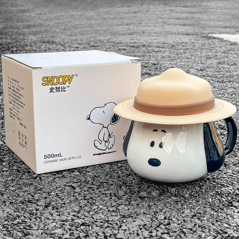 Coffee Tea Room - Snoopy Seramik Kupa Kawaii Karikatür Anime