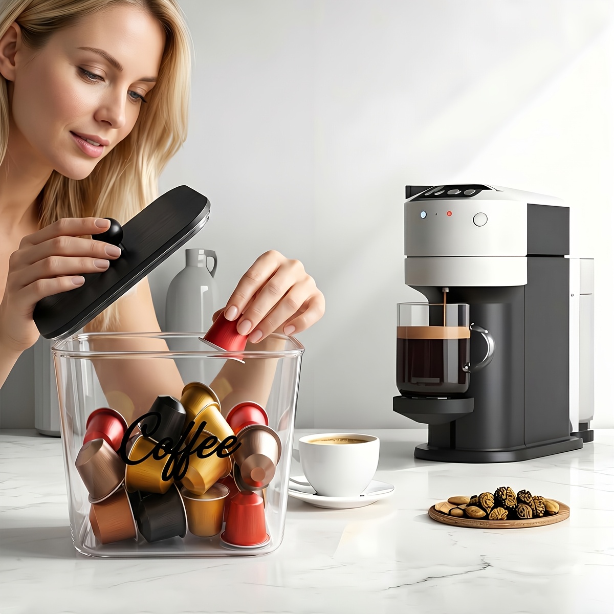 Kapaklı Kahve Kapsülü Tutucu P - Coffee Capsule Holder incelemesi ve fiyatı