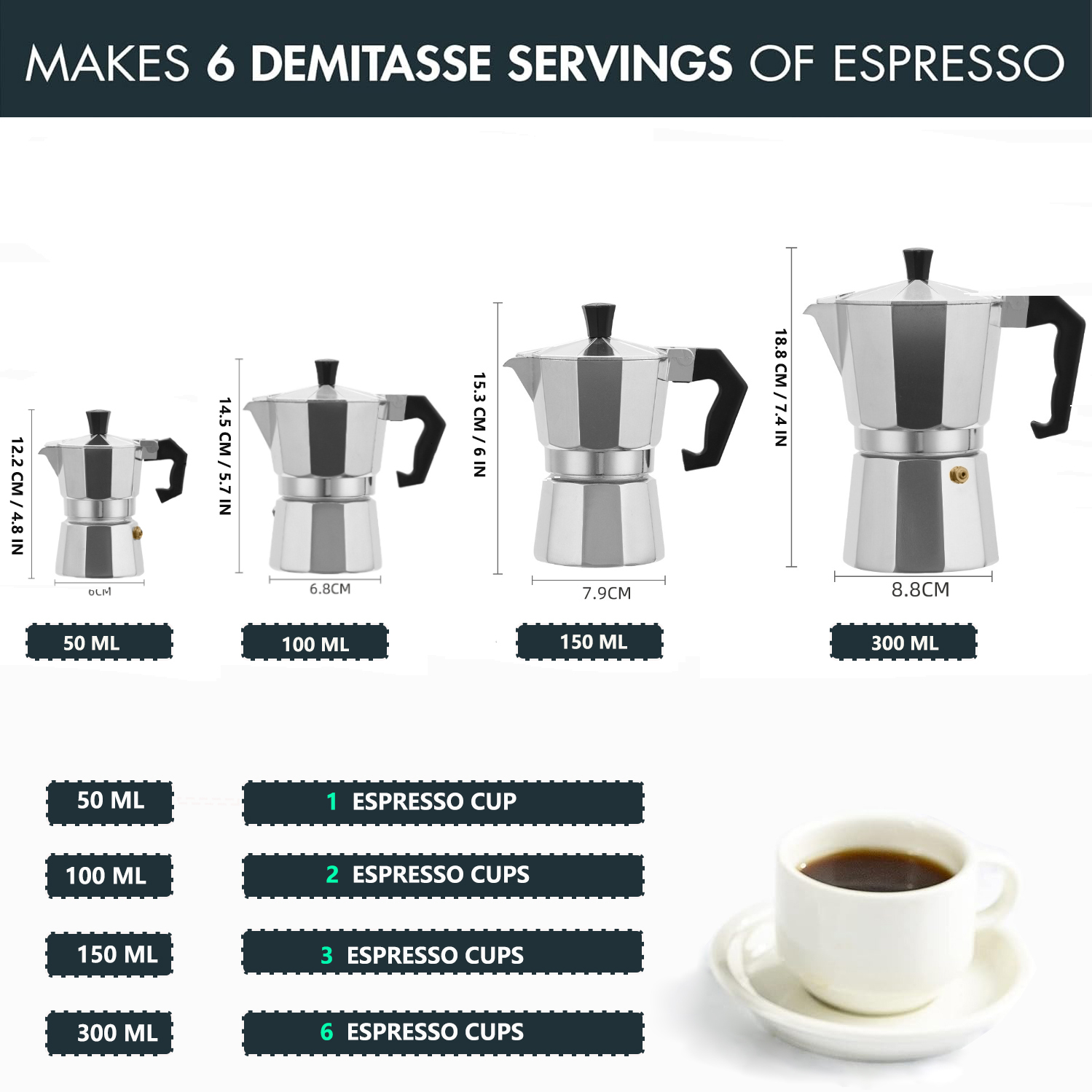 Klasik Alüminyum Moka Pot 50-3 - Coffee Tea Making Machine incelemesi ve fiyatı
